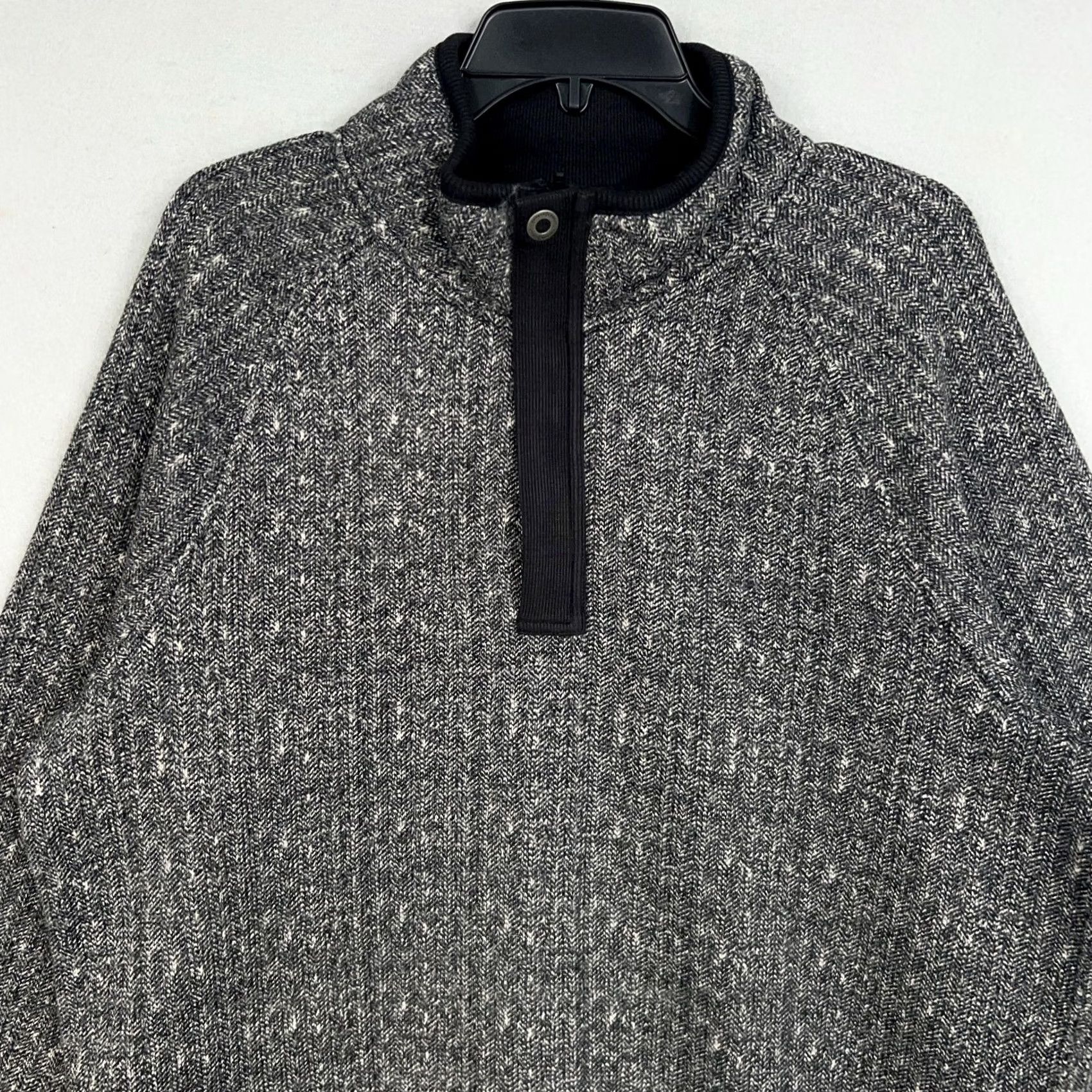 Carbon2Cobalt Carbon2Cobalt Sweater Mens Large Gray Fleece Mock Neck Quarter Snap Winter Warm Size US L / EU 52-54 / 3 - 2 Thumbnail