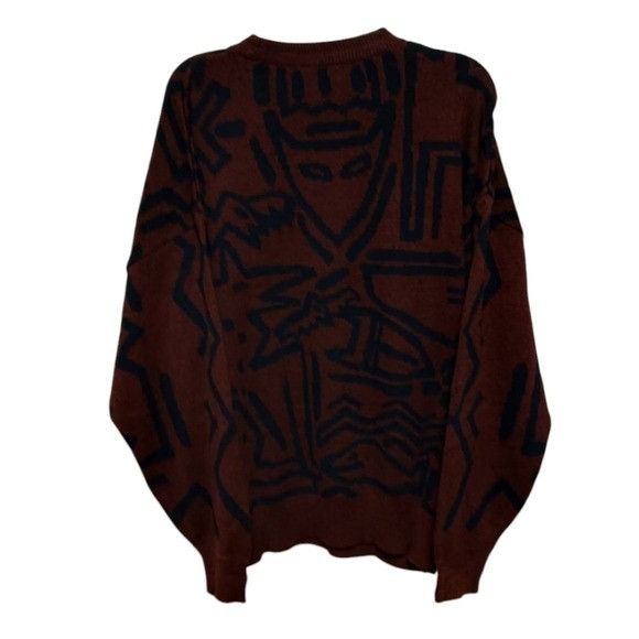 FALKE Vintage Sweater RARE Retro Embroidered Graphics Falke by Jef Size L / US 10 / IT 46 - 2 Thumbnail