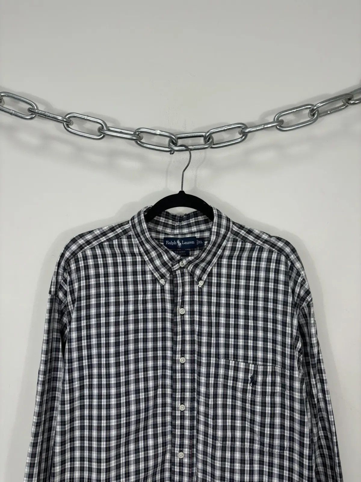 Polo Ralph Lauren × Ralph Lauren × Vintage Vintage Polo Ralph Lauren Big Checkered Luxury Shirt Size US XL / EU 56 / 4 - 2 Thumbnail