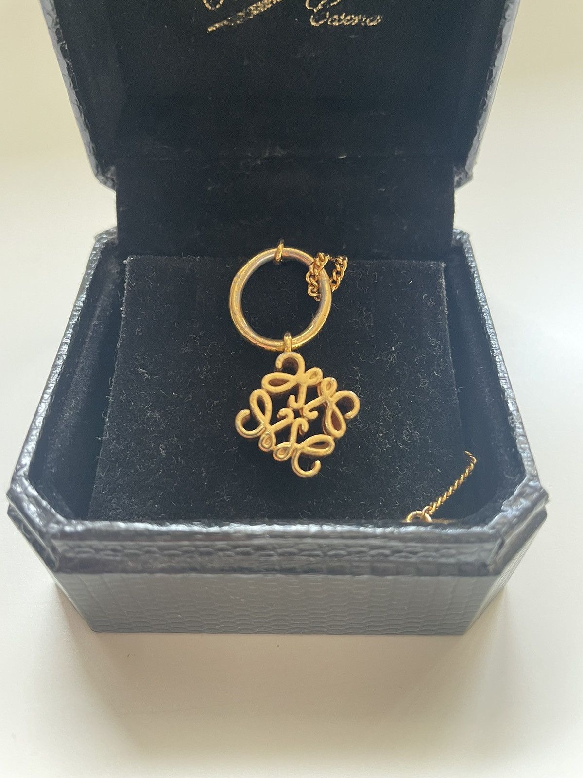 loewe collier anagram sterling silver