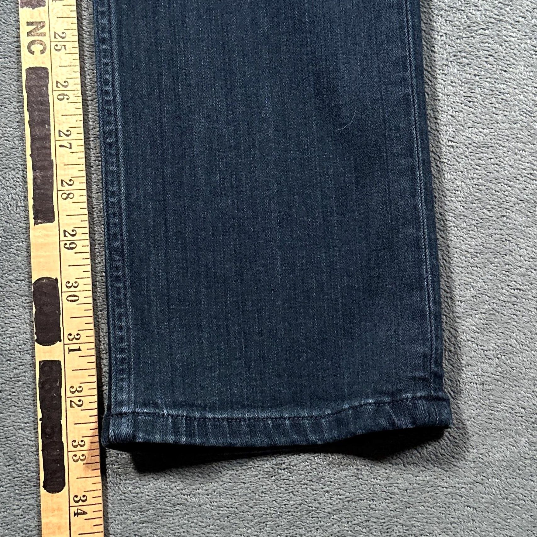 Paige Paige Federal Jeans Mens 31 Blue Slim Straight Leg Stretch Denim Dark Wash Pants Size US 31 - 5 Thumbnail