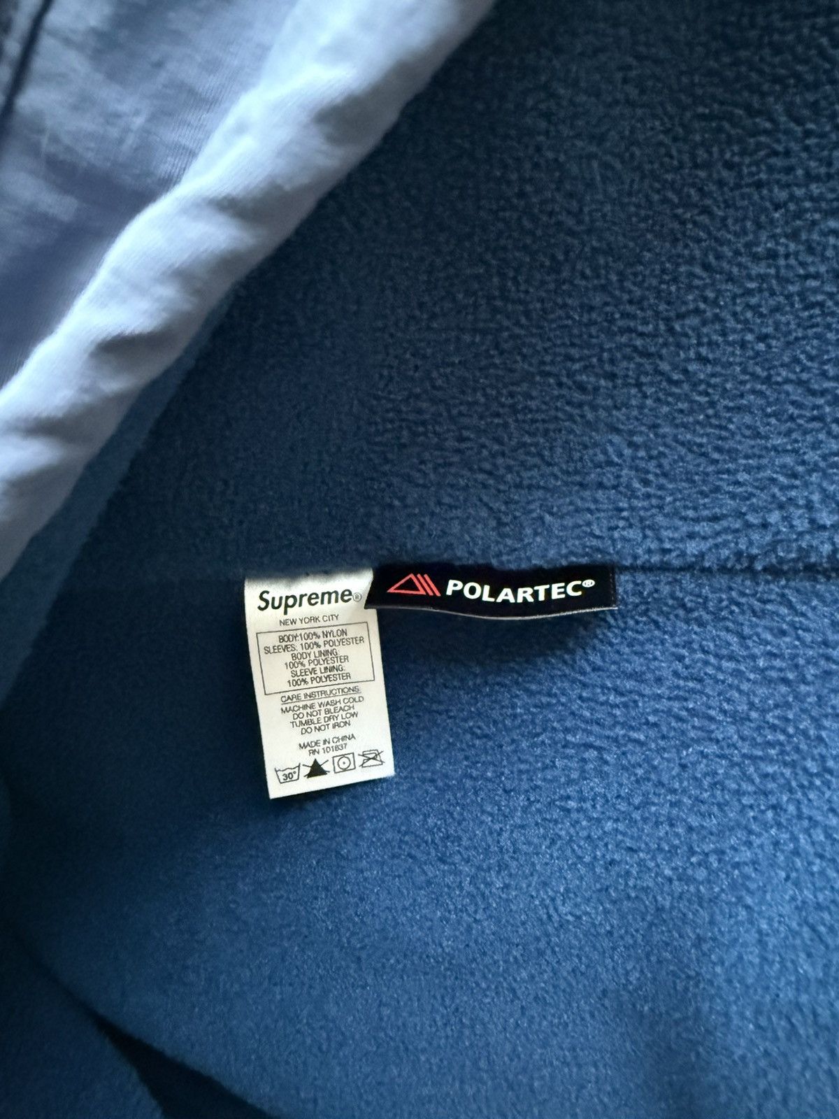 Supreme UPLAND FLEECE JACKET LIGHT BLUE Size US M / EU 48-50 / 2 - 4 Thumbnail