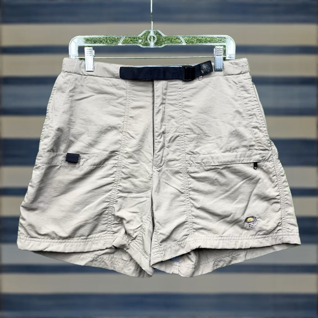 Mountain Hardwear Mountain Hardwear Shorts Womens 10 Khaki Beige Nylon Cargo Hiking Outdoor Casual Shorts Size 32" / US 10 / IT 46 - 1 Thumbnail
