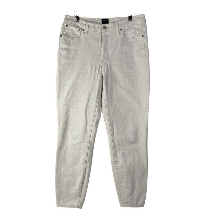 J.Crew J.Crew Jeans Women's White Sz 31 High Rise Skinny Slim EUC Size 31" - 2 Thumbnail