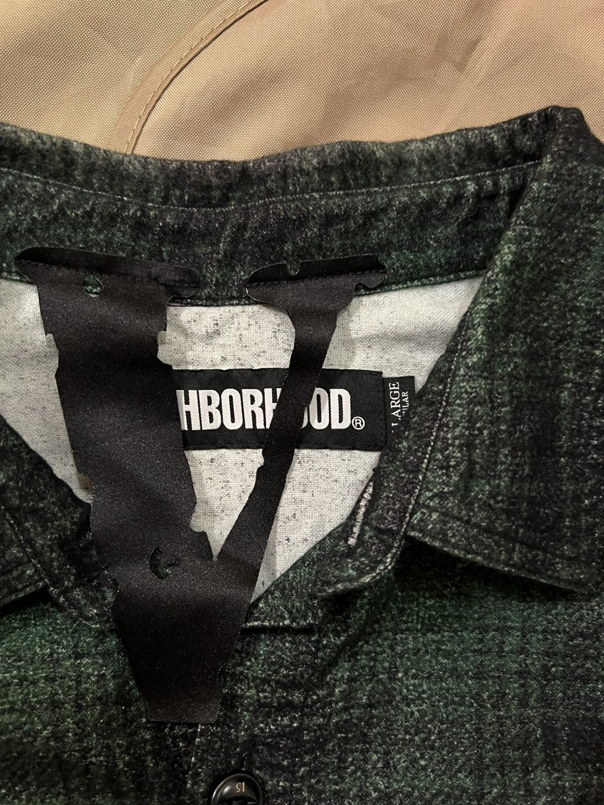 Neighborhood × Vlone Vlone Neighborhood Flames Flannel Shirt Size US XL / EU 56 / 4 - 3 Thumbnail