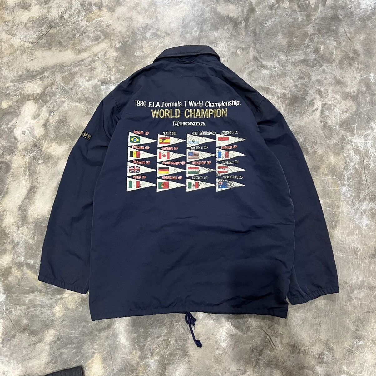 Honda Vintage 80s Honda Racing Team World Champion F.I.A Jacket Size US L / EU 52-54 / 3 - 1 Thumbnail