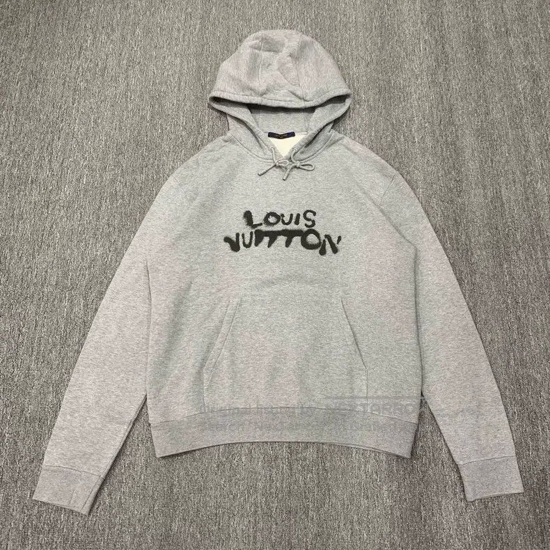Louis Vuitton Louis Vuitton Grey Neon Portrait Hoodie Size US XL / EU 56 / 4 - 1 Thumbnail