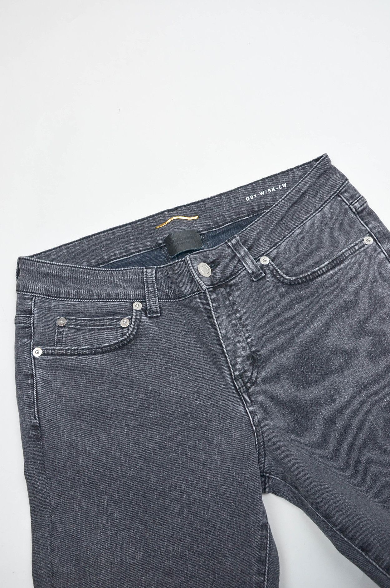 Saint Laurent Paris Saint Laurent D01 Skinny Jeans Grey Zip Hem Slim Fit - 30 Size US 30 / EU 46 - 3 Thumbnail
