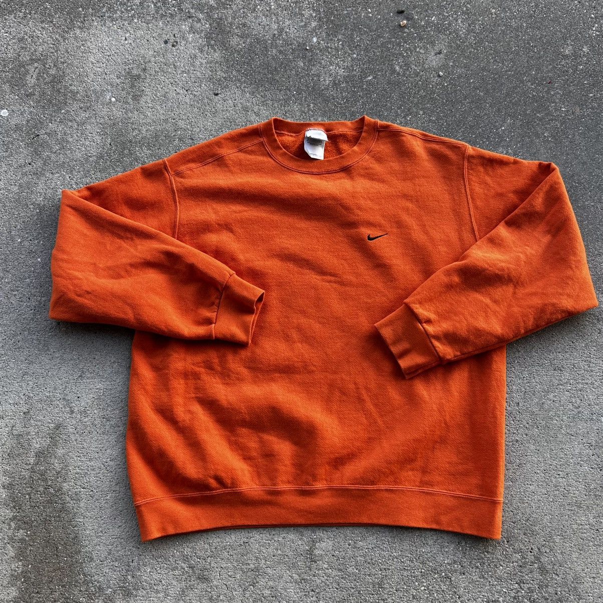 Vintage 2000 nike orange swoosh sweatshirt Size US L / EU 52-54 / 3 - 2 Thumbnail