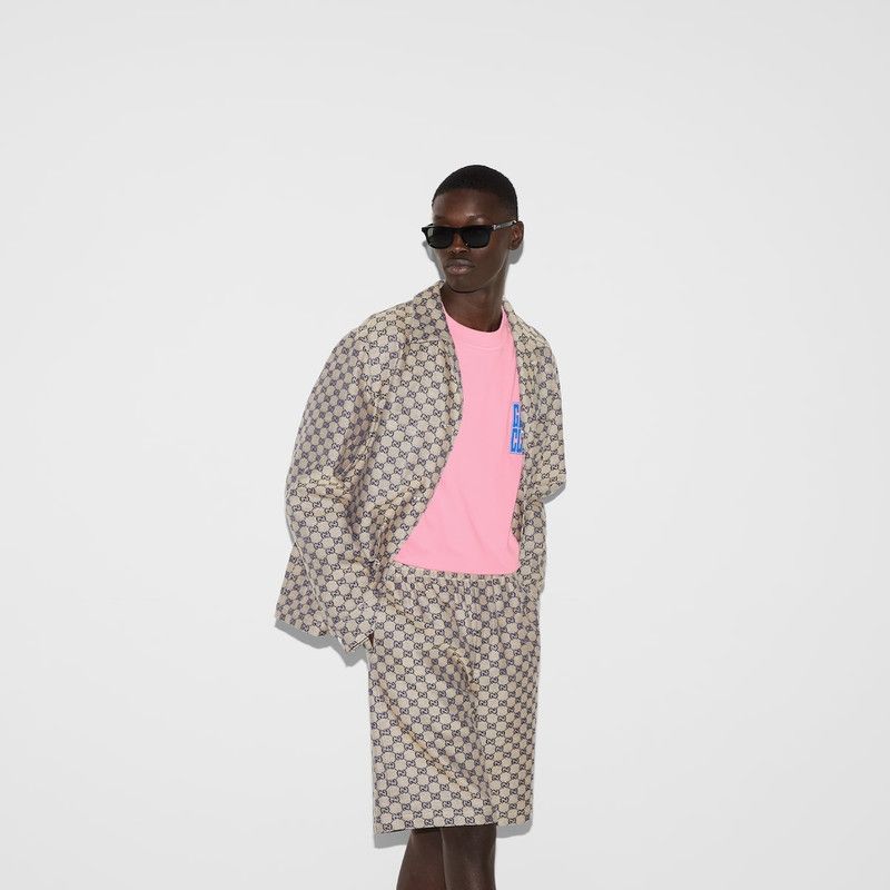Gucci o1loc1c1225 784361 Printed Cotton Jersey T Shirt in Pink Size US XXS / EU 40 - 8 Thumbnail