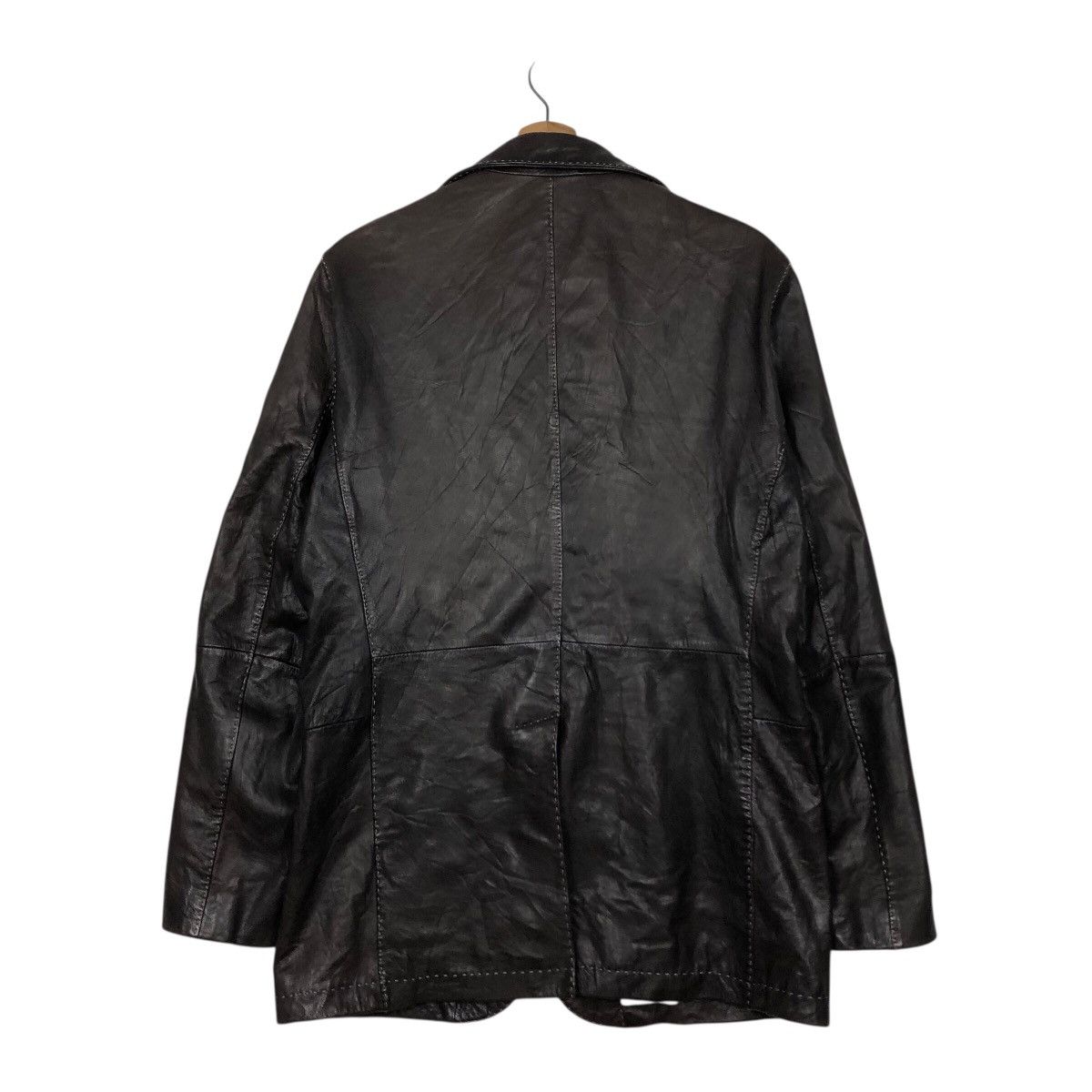 Japanese Brand 📌Vintage Biker Leather Jacket Male & Co. Issey Miyake Size US L / EU 52-54 / 3 - 8 Thumbnail