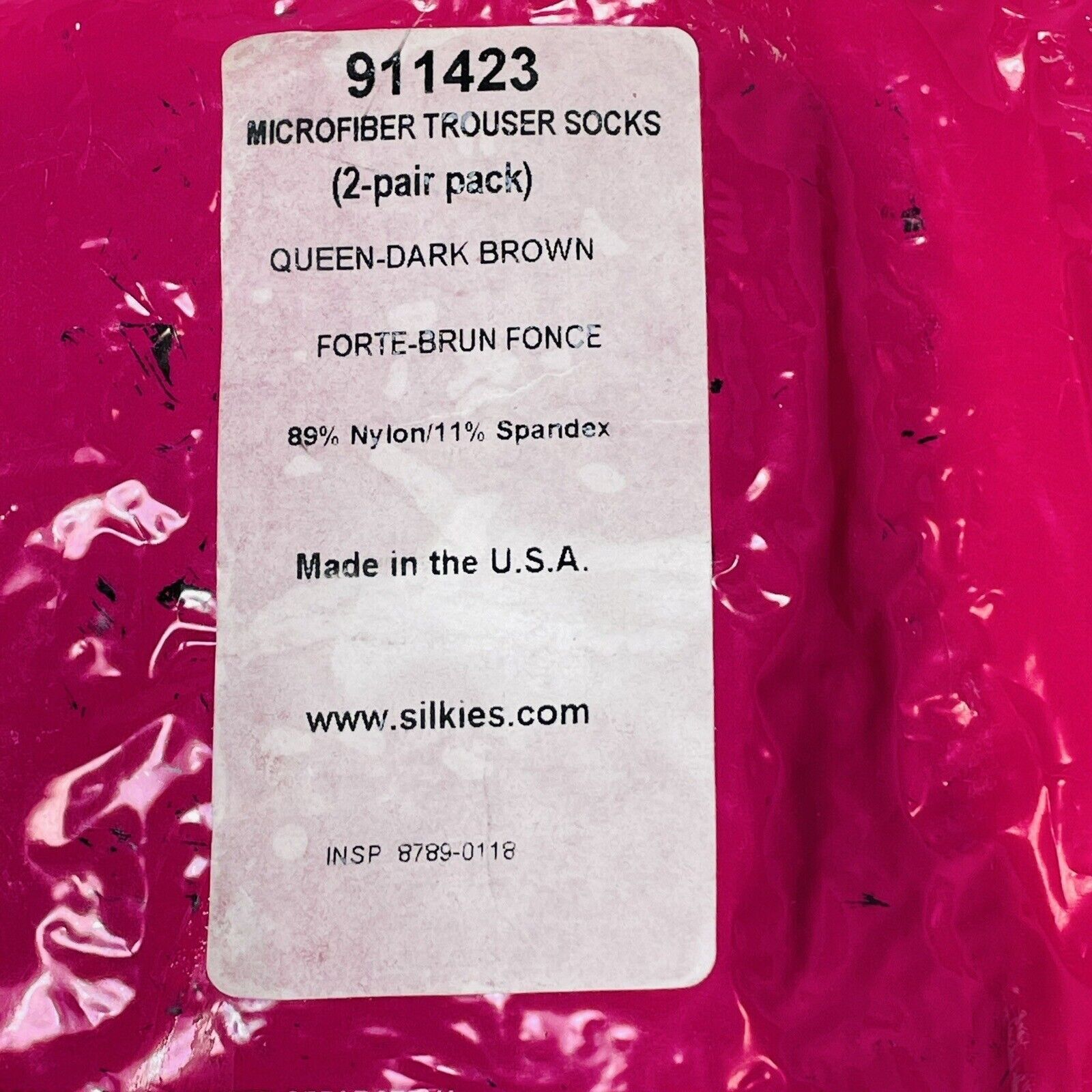 Other Silkies 2 Pack Trouser Socks Dark Brown Microfiber Queen Siz Size ONE SIZE - 2 Thumbnail