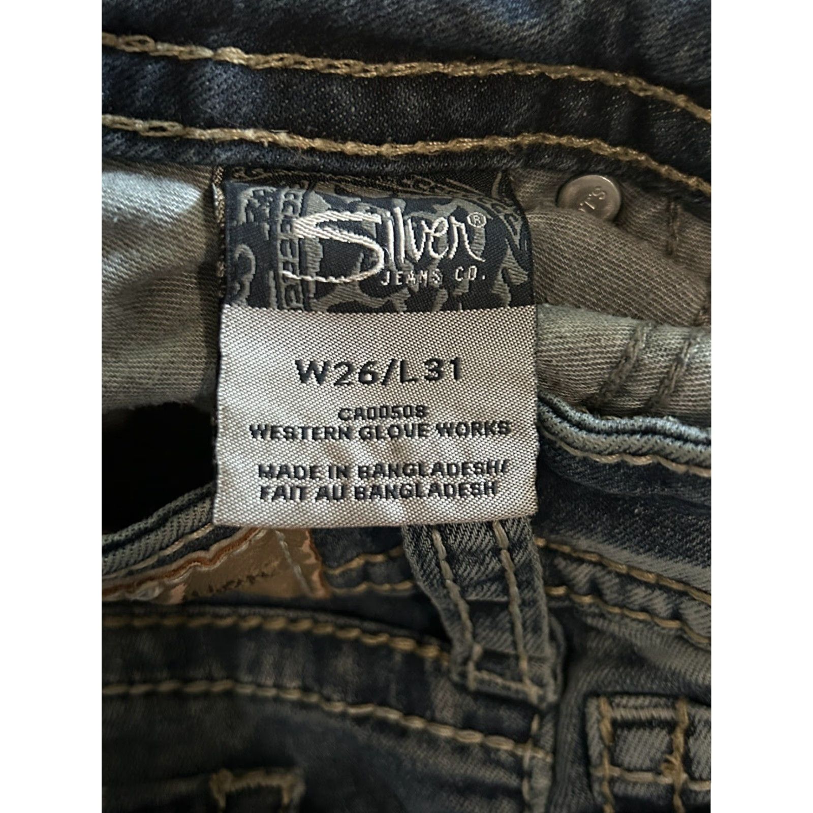 Silver Jeans Co. Silver Jeans Womens Blue Suki Skinny Distressed s 26x31 Jeans Denim Slim Distressed Womens 26x31 Size 26" / US 2 / IT 38 - 4 Thumbnail