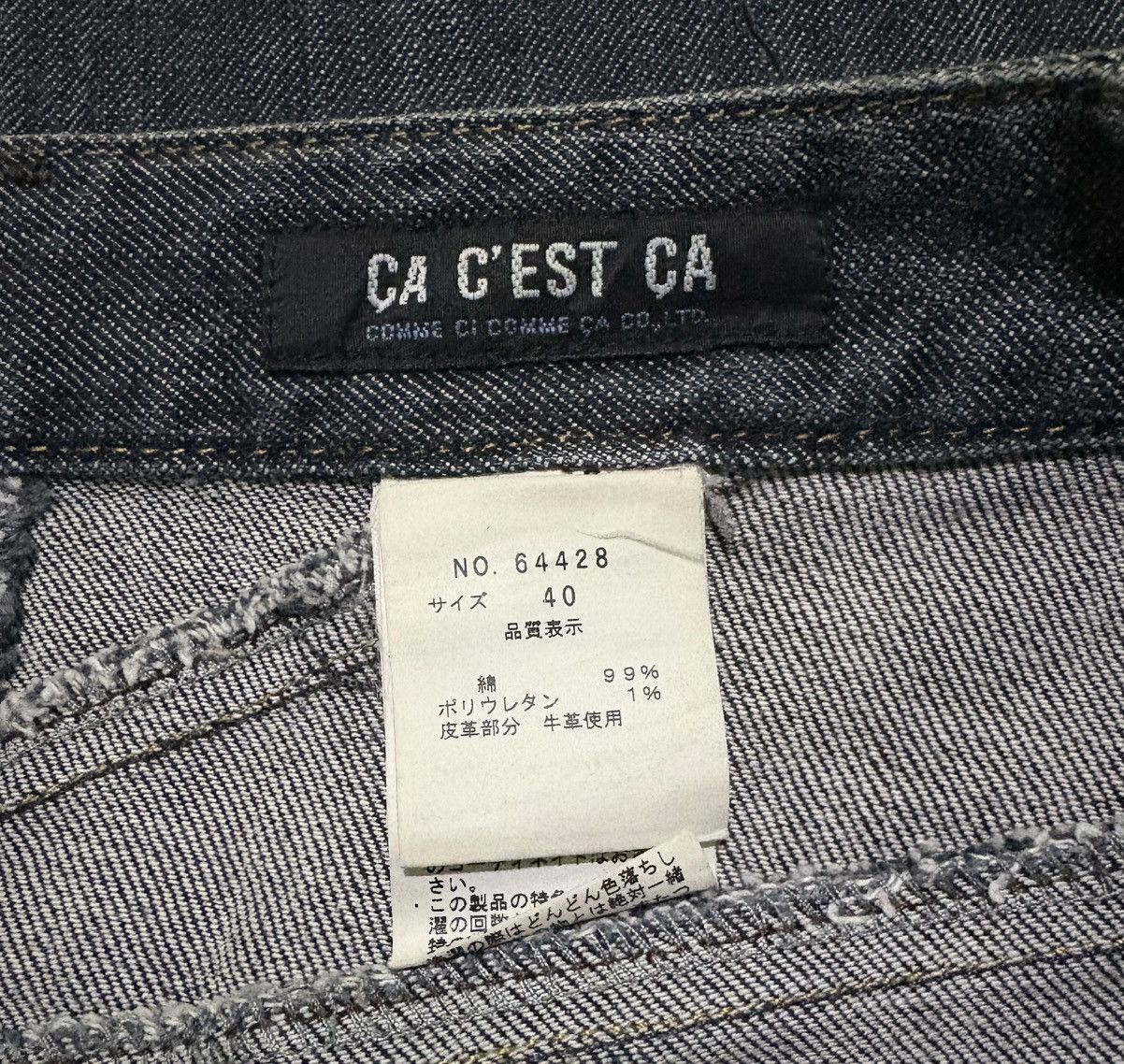 Japanese Brand × Vintage Japanese Comme Ci Comme Ca Streetwear Jeans Flared Denim Size US 28 / EU 44 - 19 Thumbnail