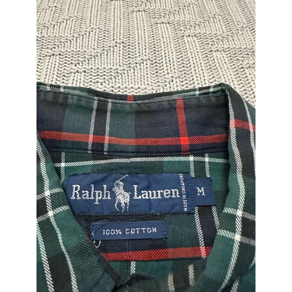 Ralph Lauren Ralph Lauren green plaid flannel button down size M Size US M / EU 48-50 / 2 - 5 Thumbnail