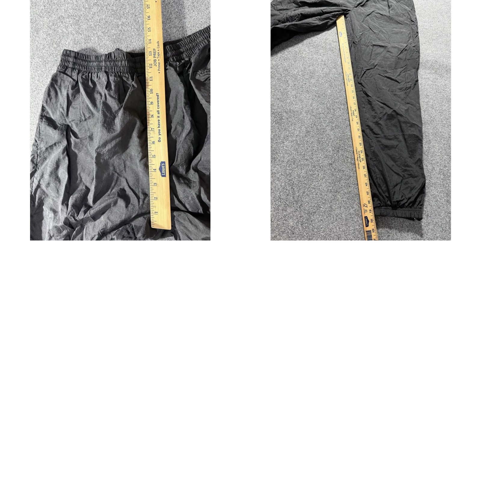 Reebok VINTAGE Reebok Track Pants Men L Black Nylon Baggy Ankle Zip 90s Cuffed Size US 33 - 9 Thumbnail