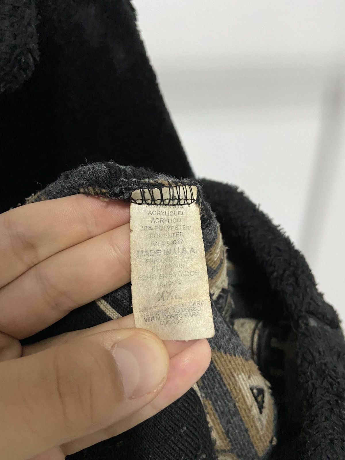 Vintage Wolves 🐺 Fleece Jacket Warm Vintage Zip Overprint Size US XXL / EU 58 / 5 - 6 Thumbnail