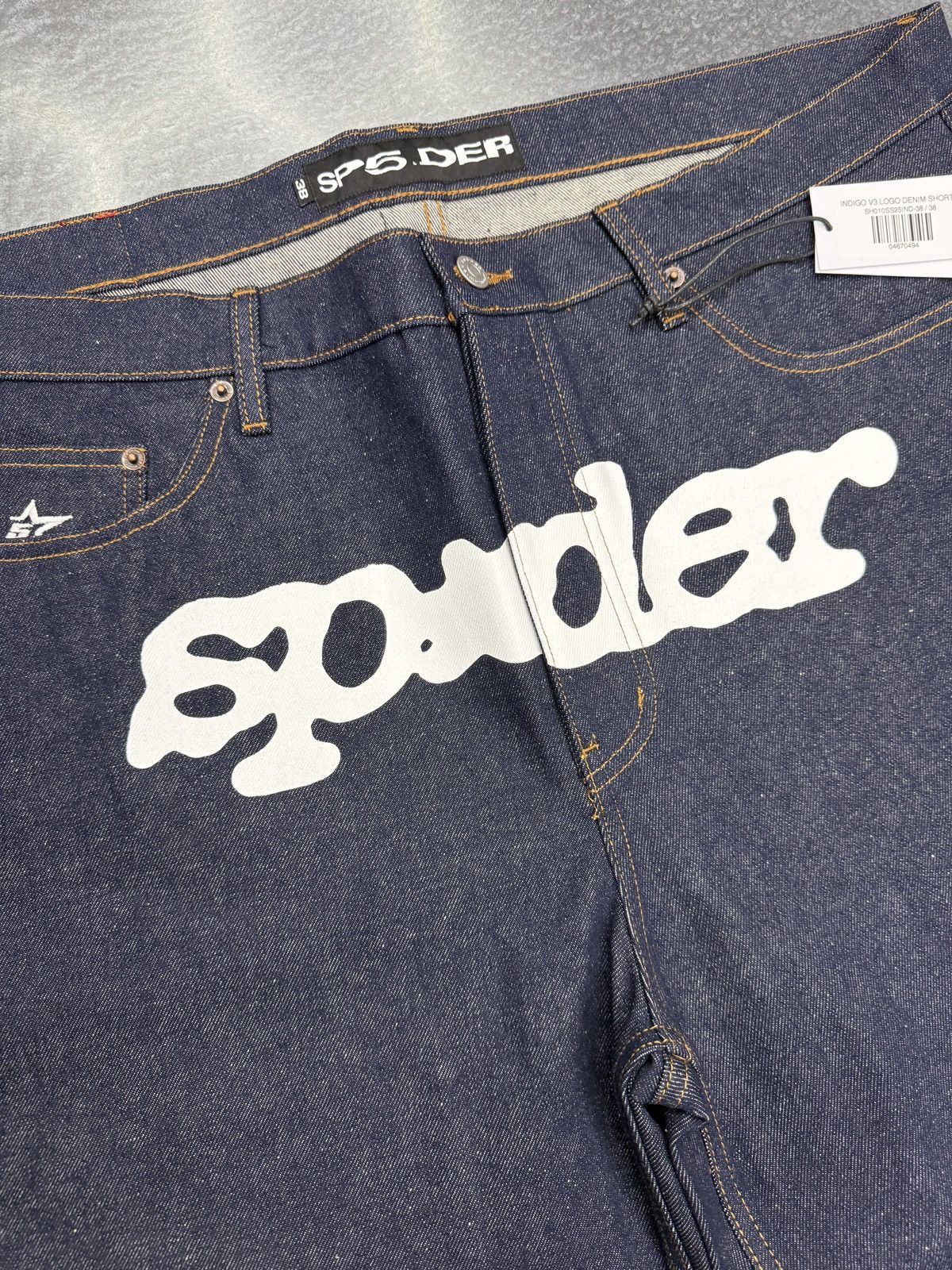 Sp5der Sp5der V3 Logo Denim Shorts Size US 38 / EU 54 - 2 Thumbnail