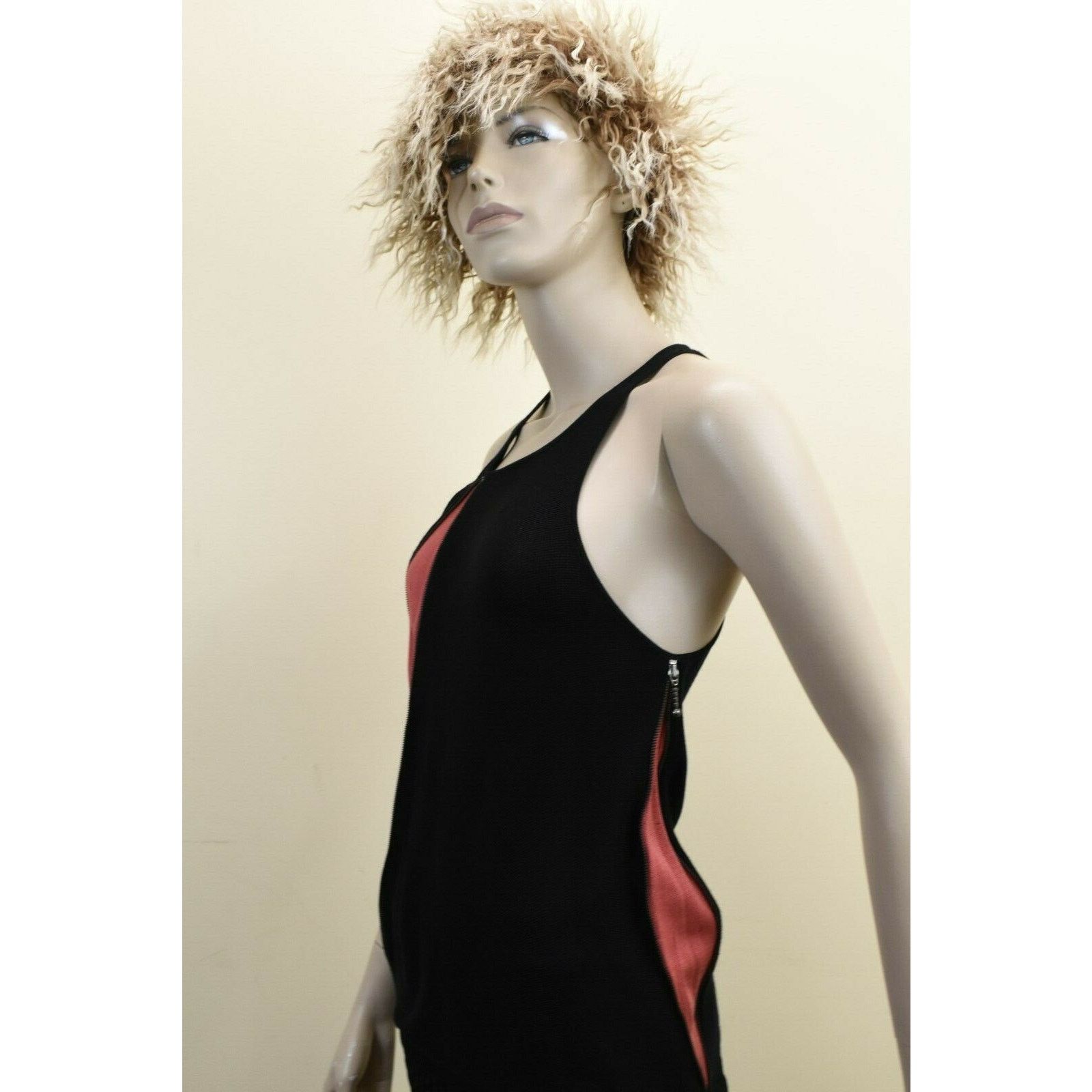 Balenciaga BALENCIAGA BLACK RED SILK KNIT 2X ZIP SLEEVELESS TOP 36 Size XS / US 0-2 / IT 36-38 - 5 Thumbnail