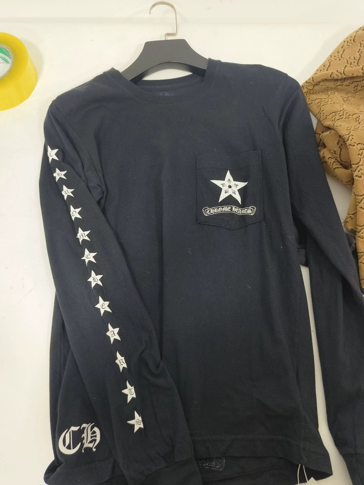 Chrome Hearts black long sleeve shirt with star design Size US M / EU 48-50 / 2 - 1 Thumbnail