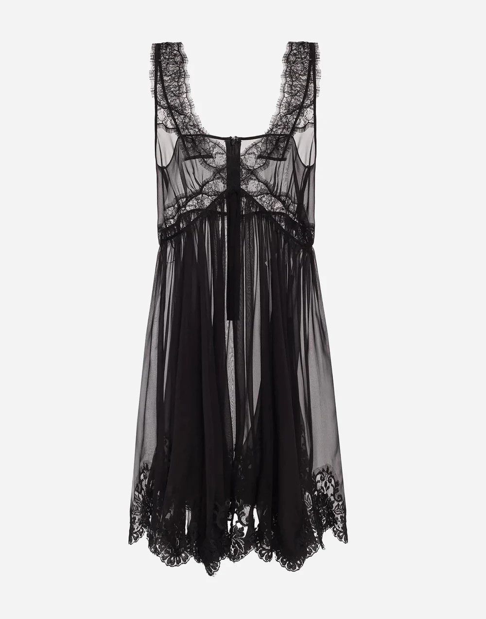Dolce & Gabbana o1y0825 Mini Dress in Black Size L / US 10 / IT 46 - 1 Thumbnail