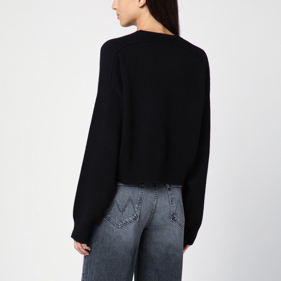 Loulou de Saison o1d2blof0824 Cashmere Jumper in Black Size L / US 10 / IT 46 - 3 Thumbnail