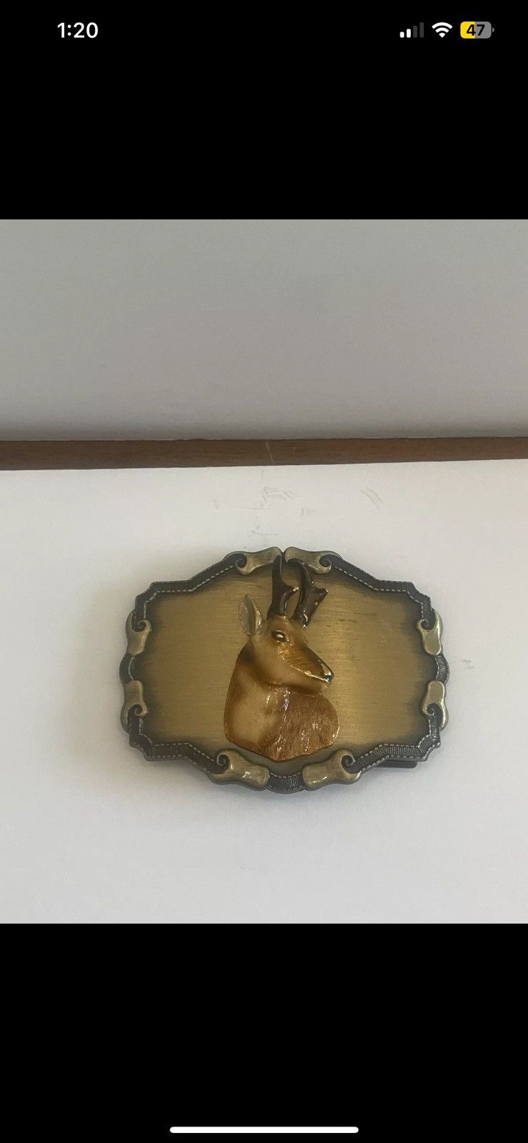 Vintage Raintree Vintage 1977-1978 Antelope Pronghorn Belt Buckle Size ONE SIZE - 1 Thumbnail