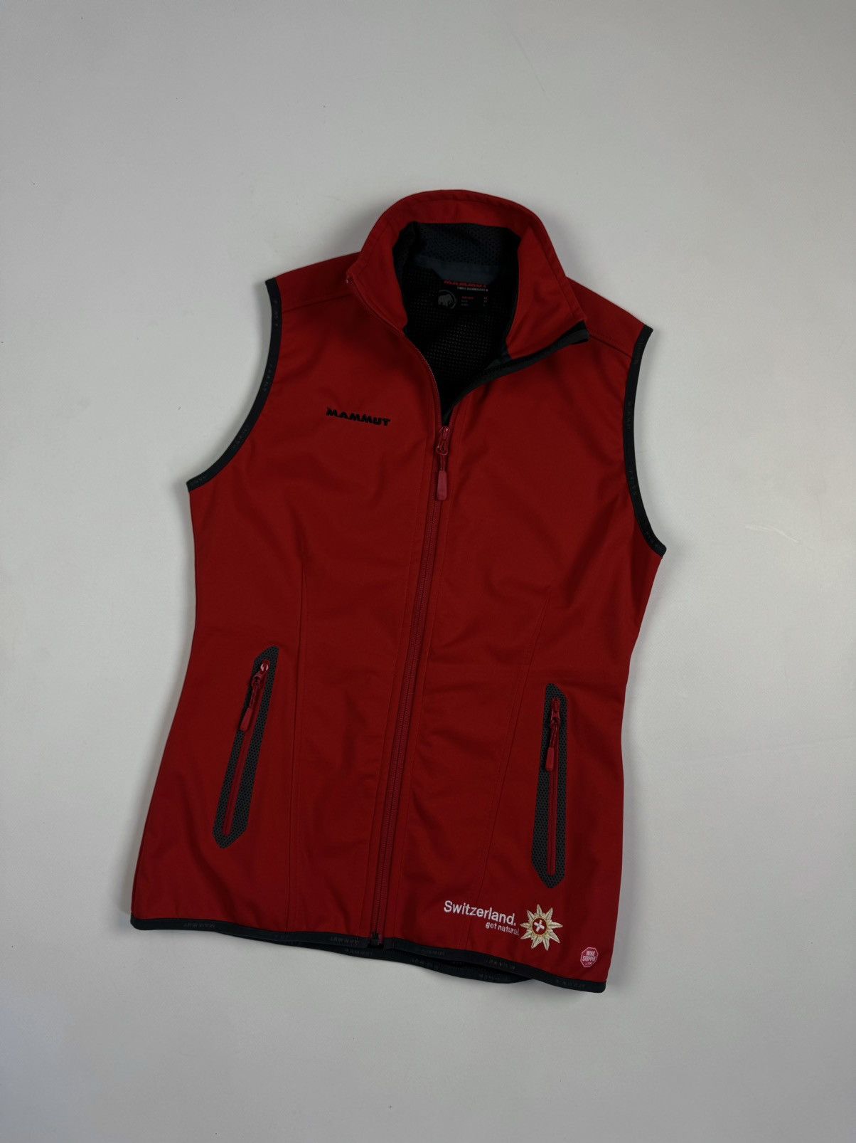 Mammut MAMMUT Windstopper Switzerland Red Vest Sleeve Less Jacket Size M / US 6-8 / IT 42-44 - 3 Thumbnail