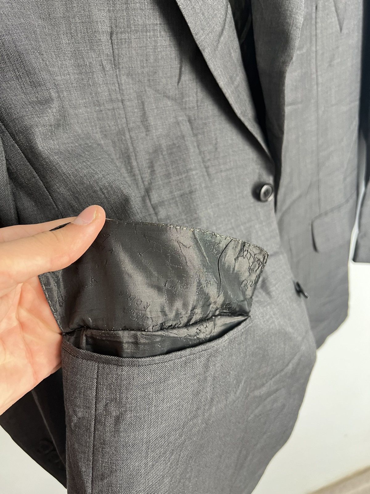 Brioni 💎Size 50L 90s Wool Brioni Blazer Suit Jacket Classic Size 50L - 6 Thumbnail
