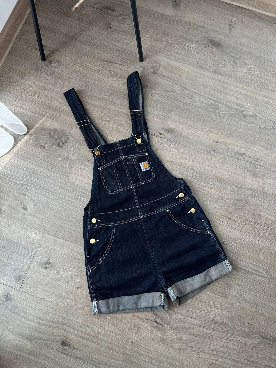 Carhartt Vintage Carhartt W' Bib Denim Jeans Shorts Size US 26 / EU 42 - 2 Thumbnail