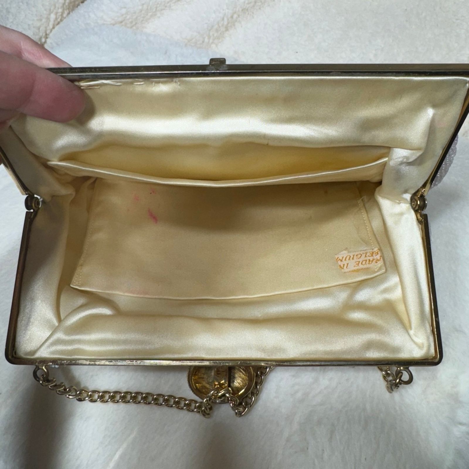 NBDN Nobrandedon VTG Belgium made hand beaded clutch Size ONE SIZE - 6 Thumbnail