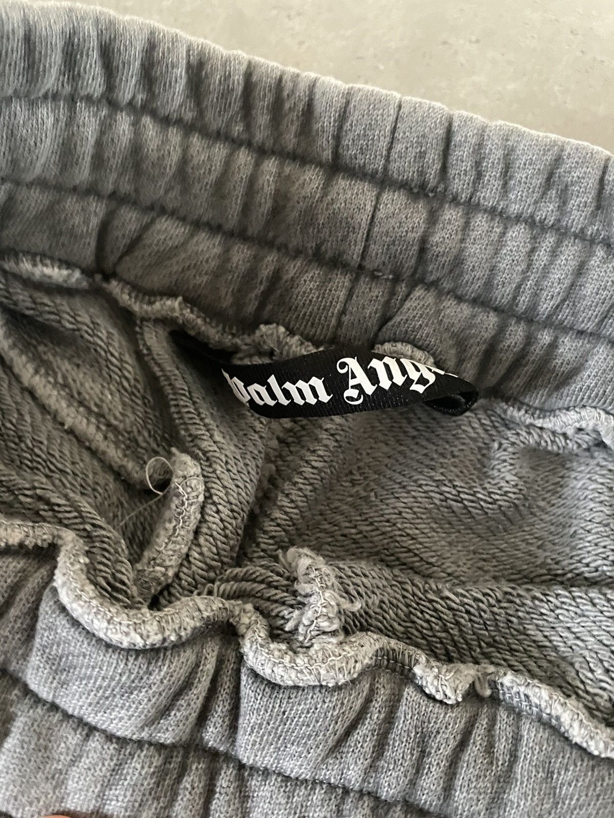Palm Angels Rare Palm Angels Curved Logo Sweatpants Grey Size US 31 - 4 Thumbnail
