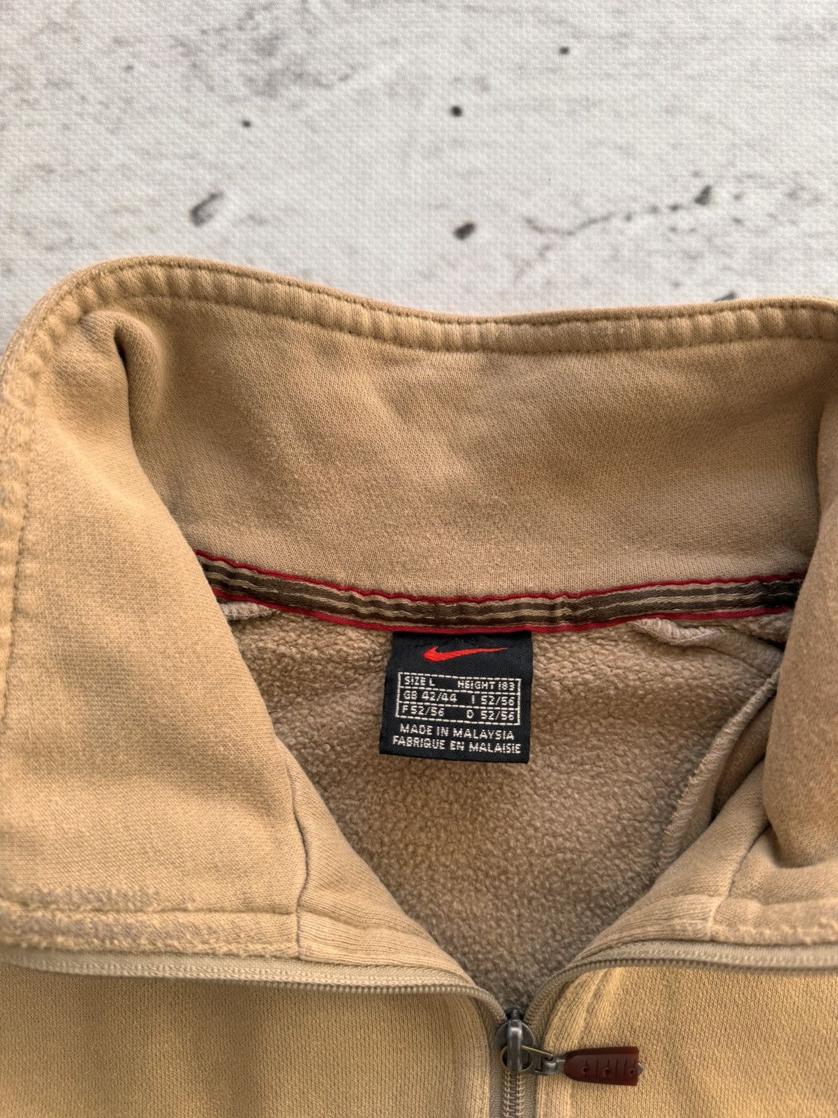 Nike × Vintage NIKE 1/3 ZIP VINTAGE CENTER LOGO OVERSIZE BOXY SWEATSHIRT Size US L / EU 52-54 / 3 - 7 Thumbnail