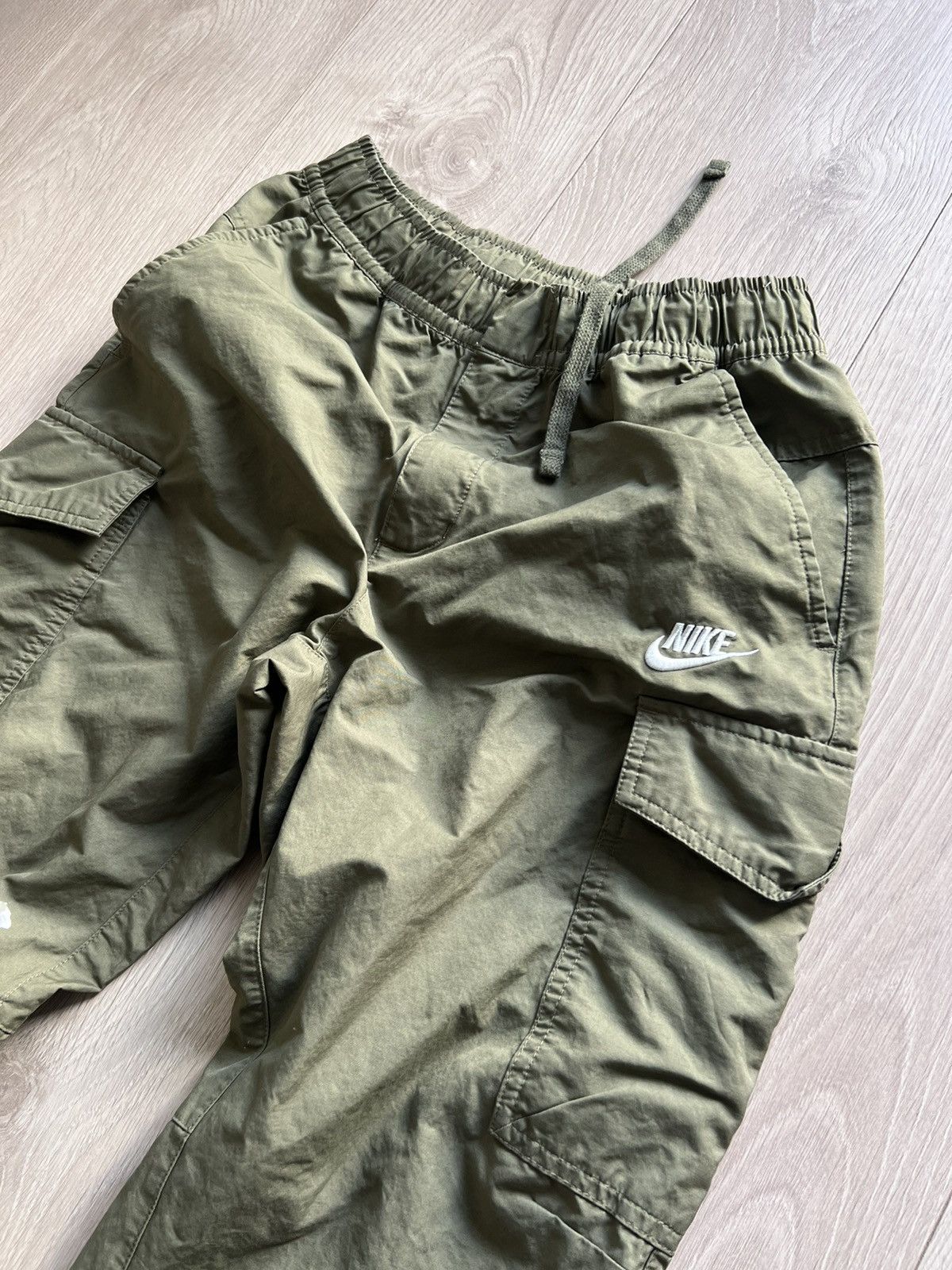 Nike Streetwear Vintage Nike Cargo Pants Army Green Painters Joggers Small Grailed