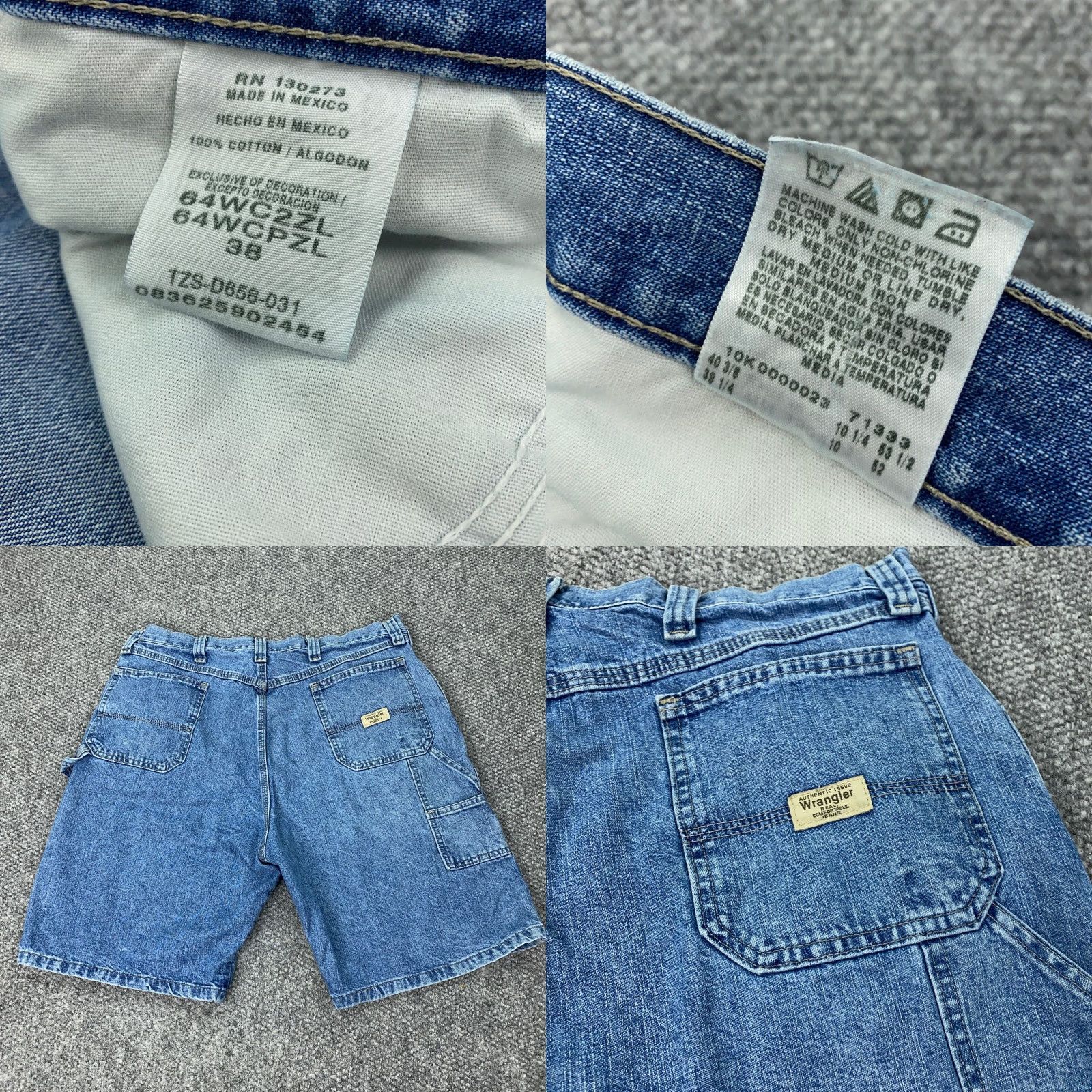 Wrangler WRANGLER Denim Bermuda Shorts Men's Size 38 Blue Faded Casual Travel Size US 38 / EU 54 - 8 Thumbnail