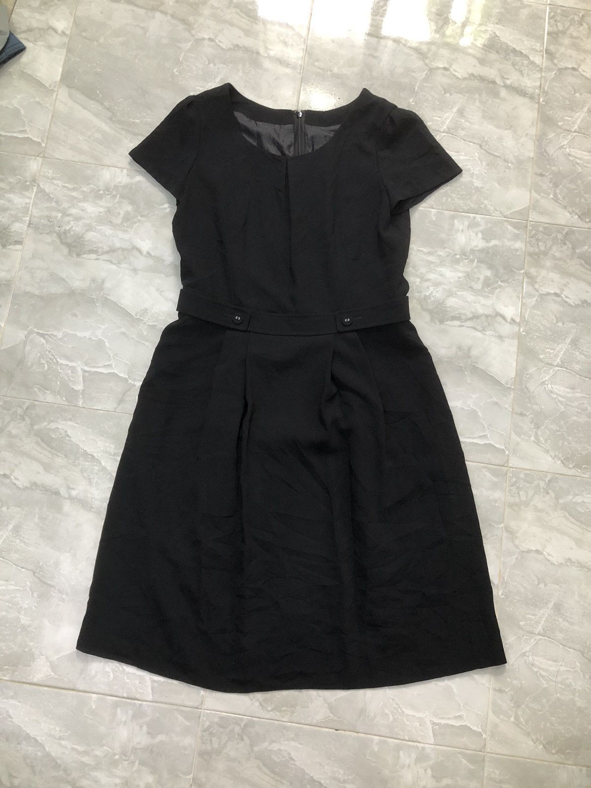 Michel Klein Michel Klein Paris Black Elegant Midi Dress Size XS / US 0-2 / IT 36-38 - 10 Thumbnail
