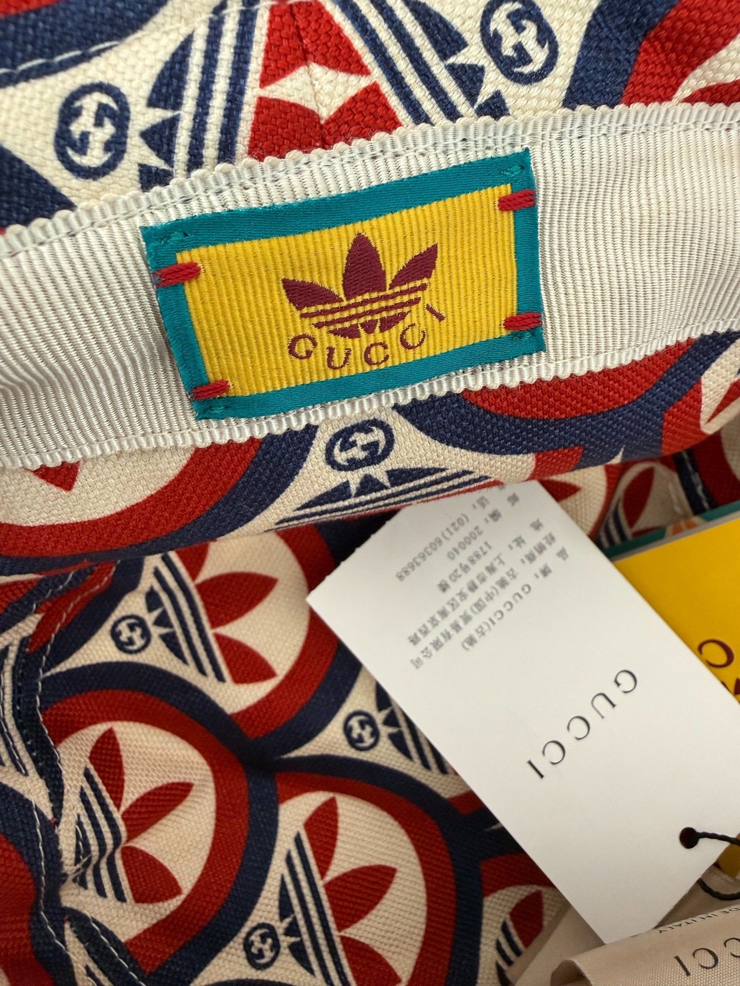 Gucci Gucci x Adidas All-Over Clover Logo Bucket Hat Size ONE SIZE - 7 Thumbnail