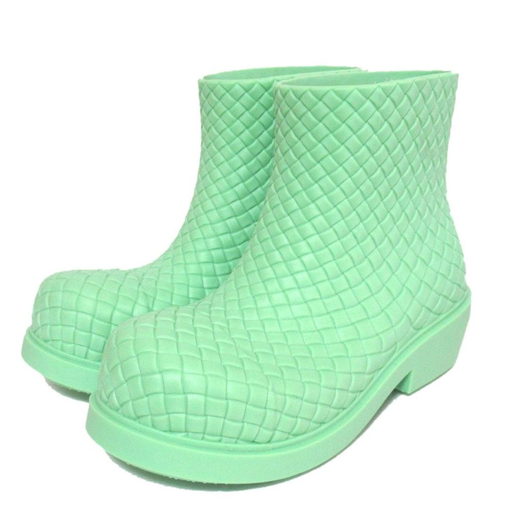Bottega Veneta Bottega Veneta Bottega Veneta Intrecciato Rubber Rain Boots Plastic / Synthetic Shoes DUTY FREE for USA Size ONE SIZE - 1 Thumbnail
