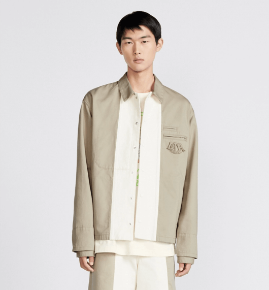 Dior o1w1db10525 483D48 Coach Jacket in Beige Size US M / EU 48-50 / 2 - 4 Thumbnail