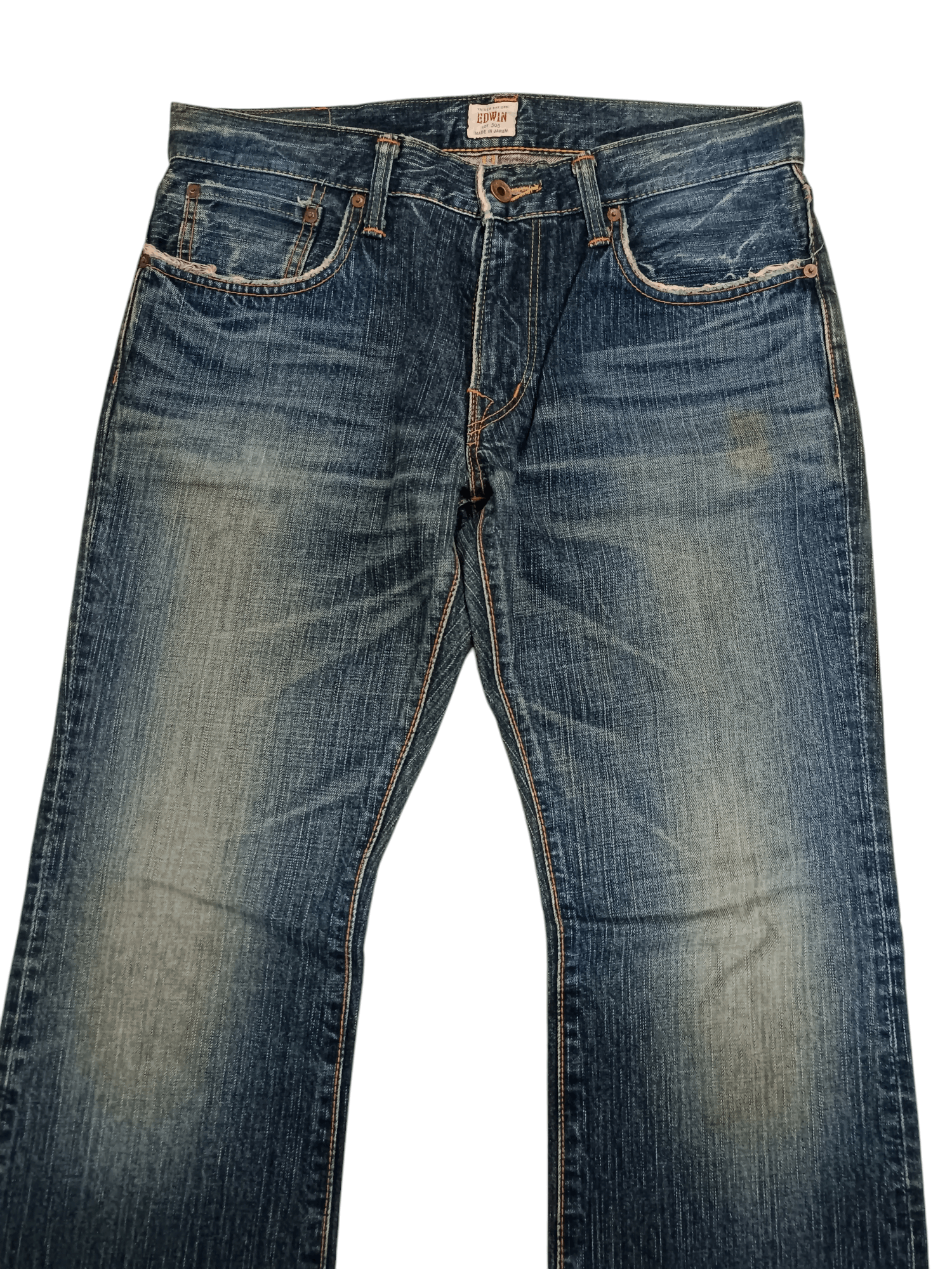 Edwin Vintage Edwin Made In Japan Orange Tab Flared Boot Cut Size US 34 / EU 50 - 18 Thumbnail
