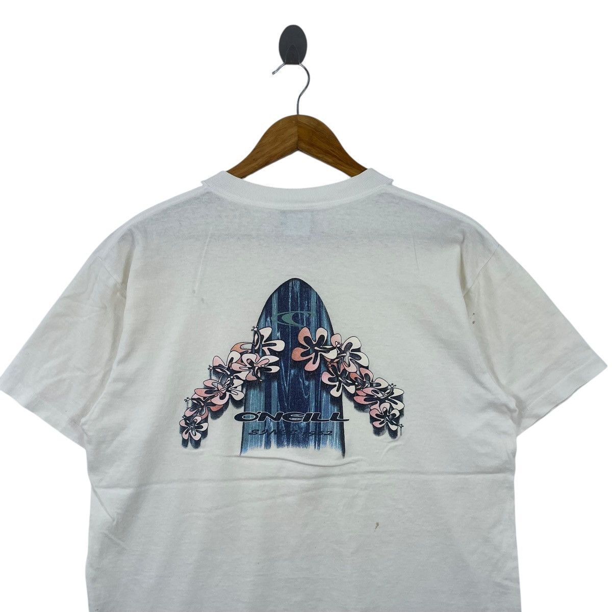 O'Neill × Vintage Vintage ONEILL Surfing Tshirt Size US M / EU 48-50 / 2 - 2 Thumbnail