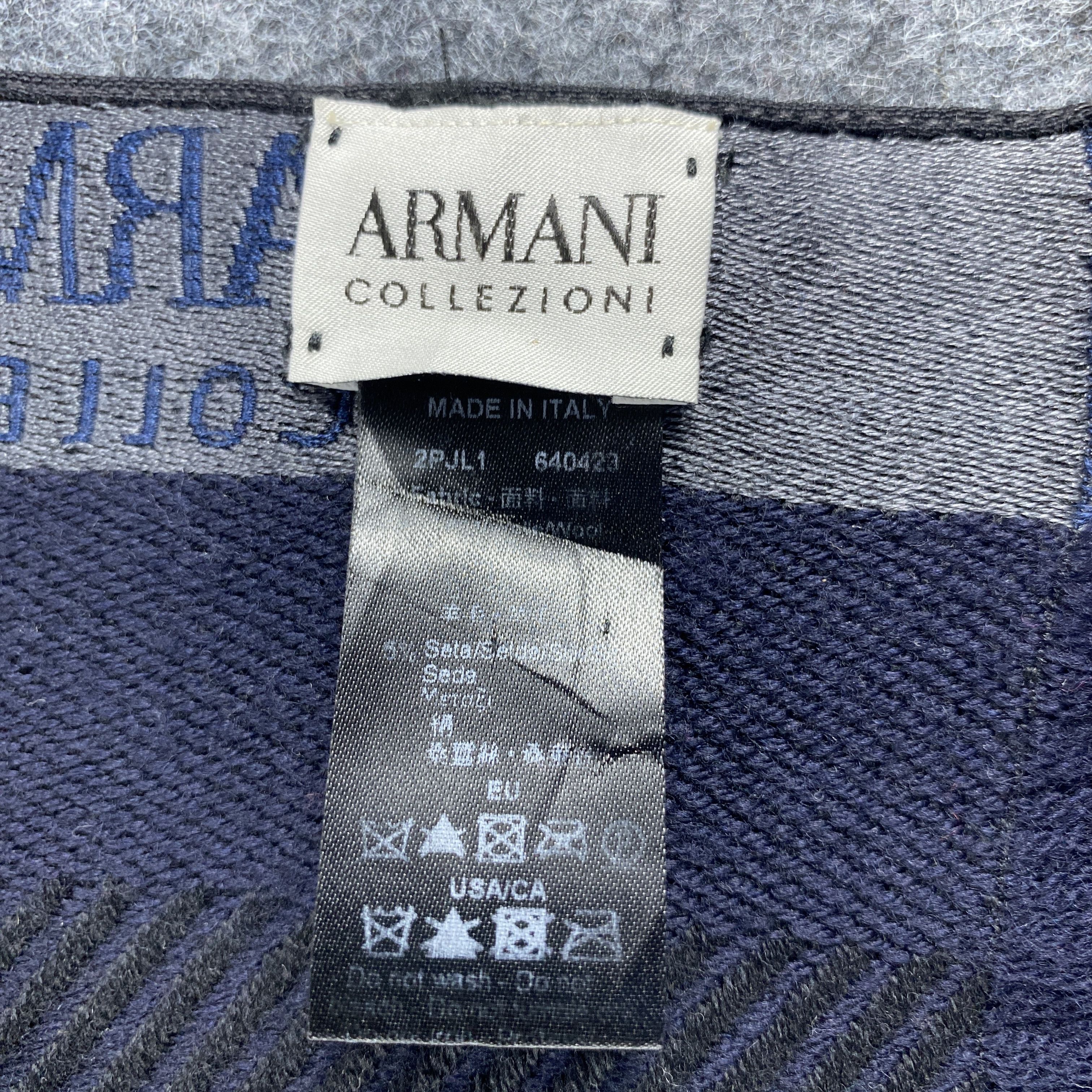 Armani Collezioni × Vintage Armani Collezioni Scarf # Muffler # Neckwear # D435 Size ONE SIZE - 2 Thumbnail
