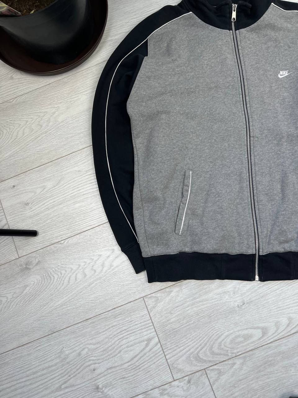 Nike × Vintage Vintage 90’s Nike Jacket Cotton Big Logo Embroidered FullZIP Size US M / EU 48-50 / 2 - 6 Thumbnail