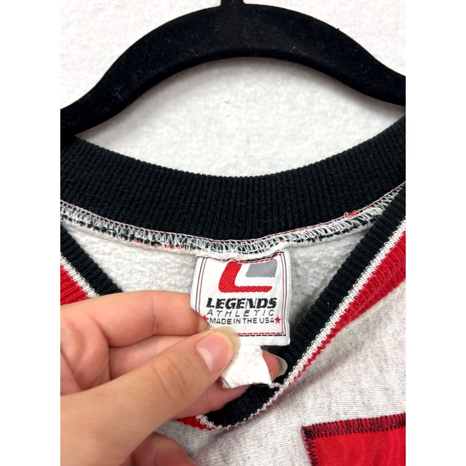 Vintage VINTAGE Legends Athletic Rebels Graphic Sweatshirt Gray & Red Crewneck L Unisex Adults Pullover Winter Apparel Mens Womens Size US L / EU 52-54 / 3 - 3 Thumbnail