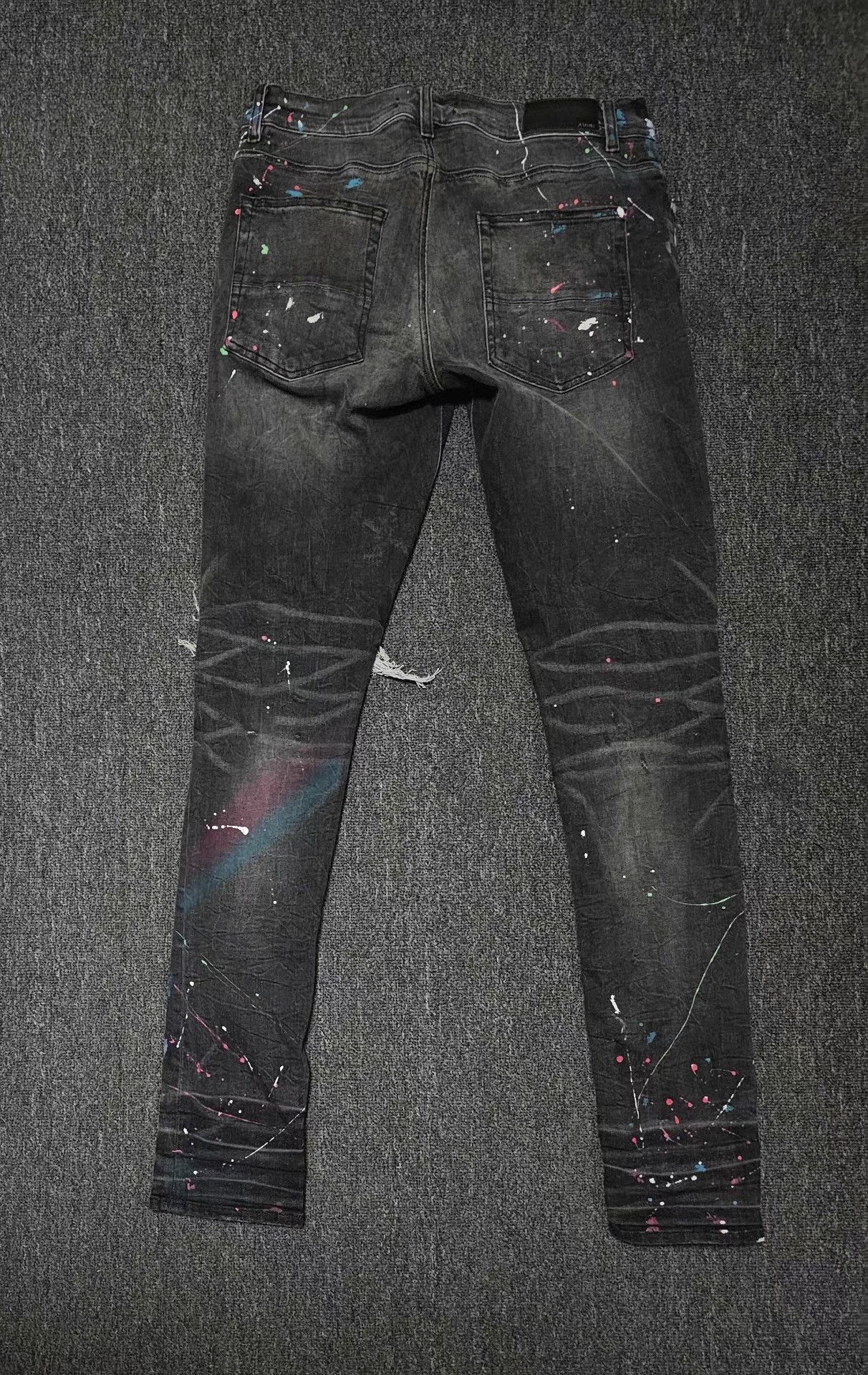 Amiri Amiri splatter destroy jeans, Size US 36 / EU 52 - 4 Thumbnail