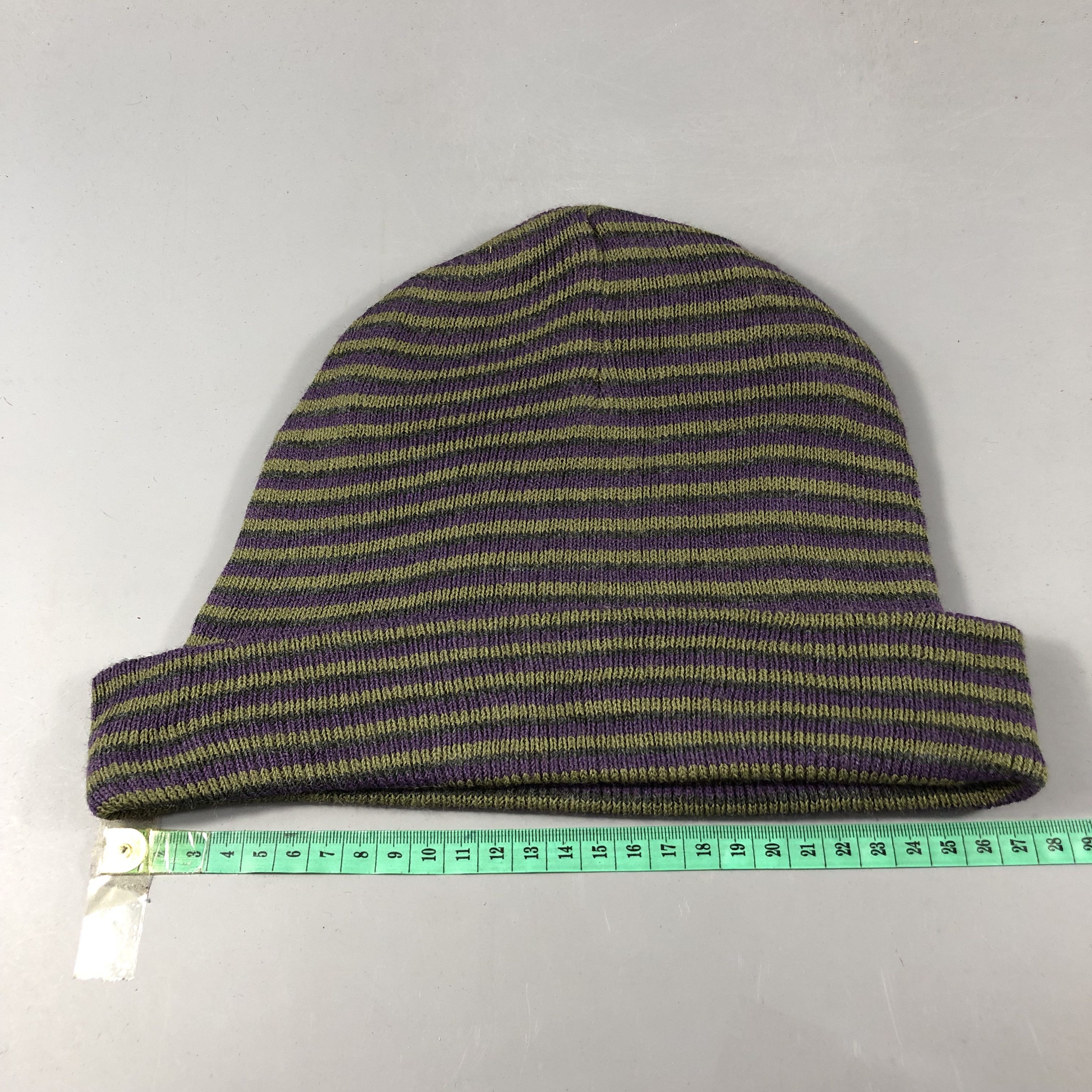 Vintage Maban of Scotland Striped Beanie Snowcap Snow Hat B842 Size ONE SIZE - 3 Thumbnail