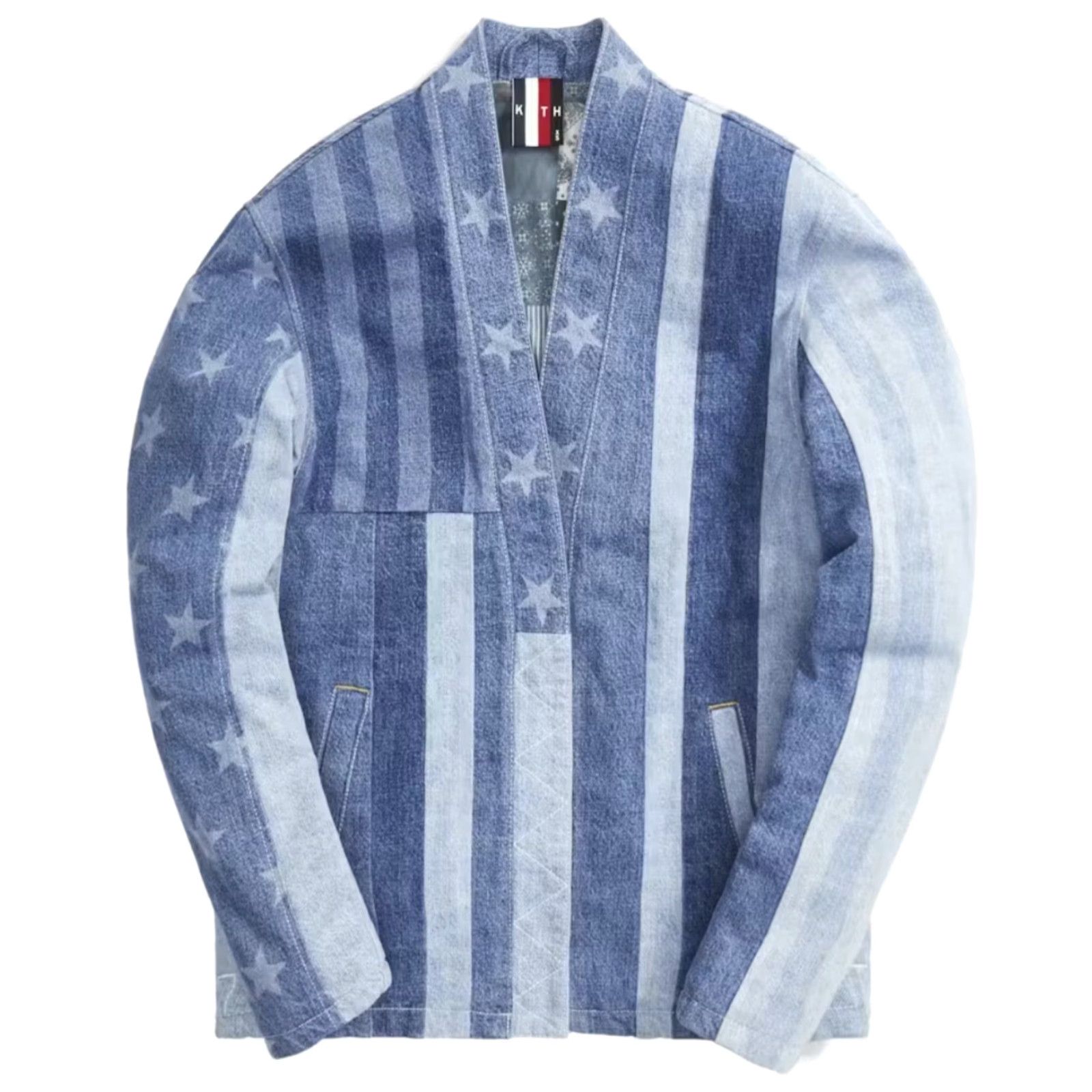 Kith KITH USA Indigo Patchwork Denim Kimono Jacket XL Blue Women's Jacket Size XL / US 12-14 / IT 48-50 - 2 Thumbnail