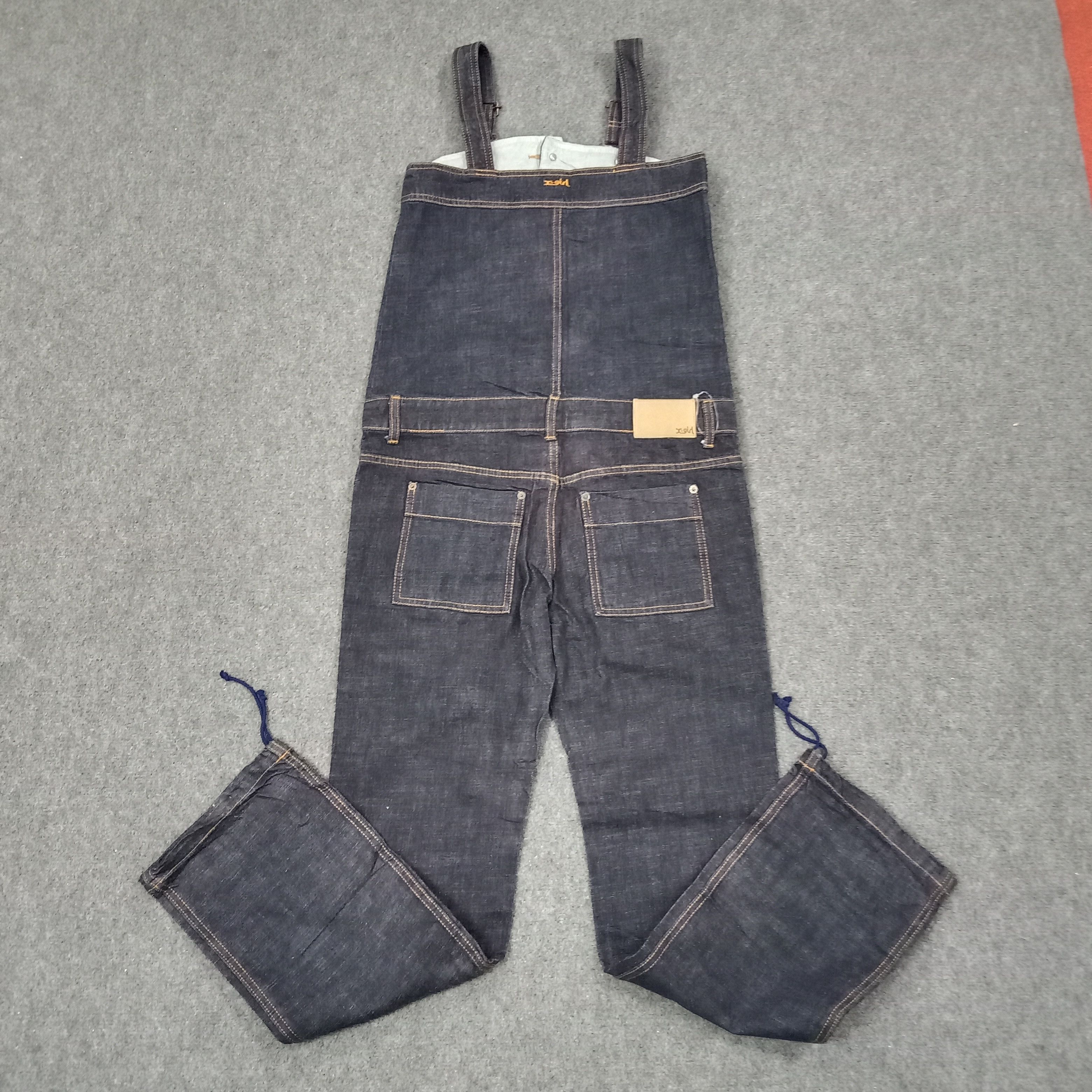 Japanese Brand X-girl Japanese Brand Baggy Overall Denim Jeans c235n13 Size 35" - 6 Thumbnail