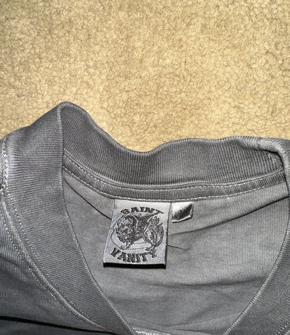Saint Vanity Saint Vanity Grey and White Saint Vanity T-Shirt (LARGE) Size US L / EU 52-54 / 3 - 3 Thumbnail