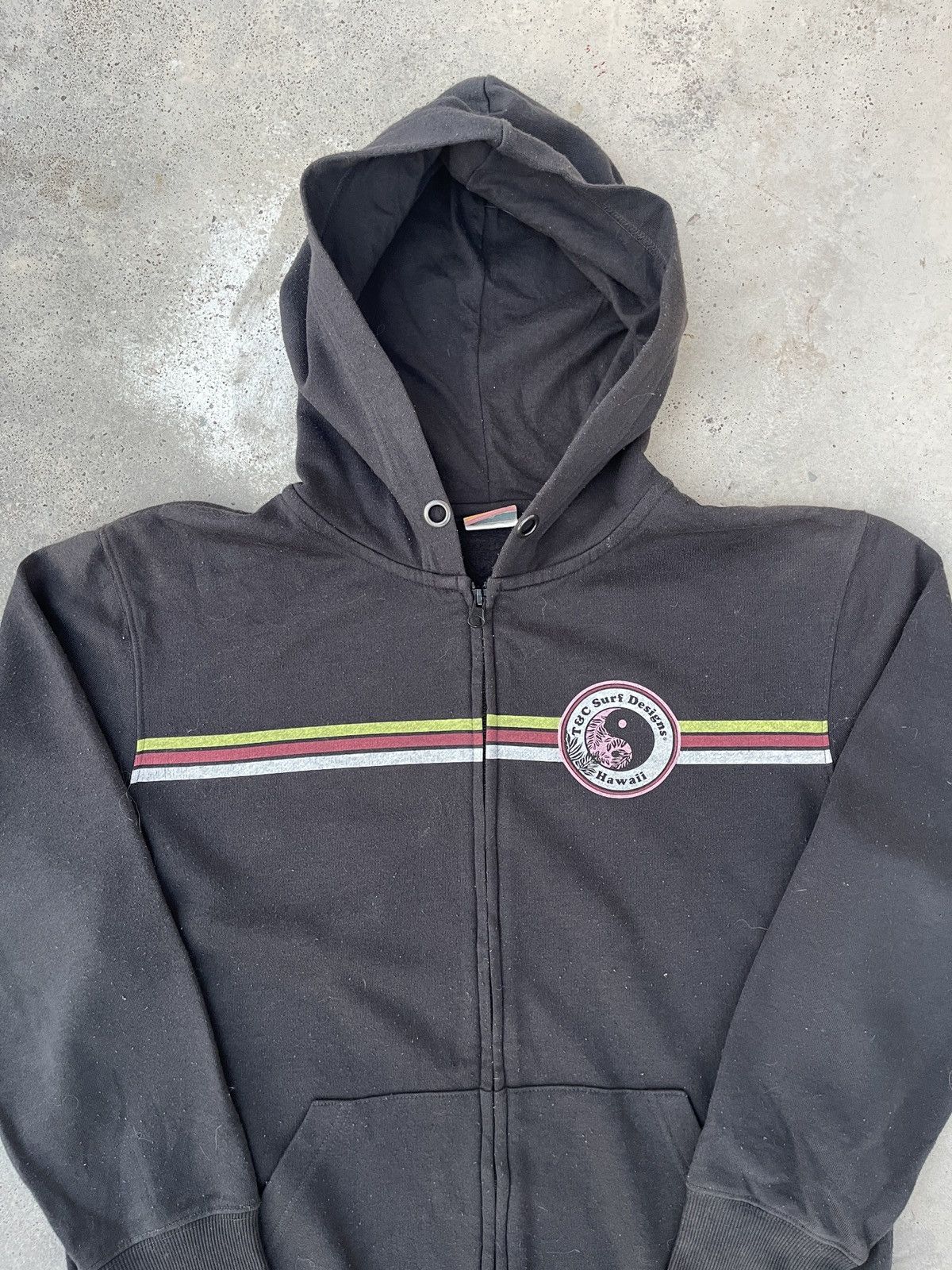 Japanese Brand × Vintage Vintage 90s T&C Surf Designs Hawaii Zip Up Hoodie Size US M / EU 48-50 / 2 - 2 Thumbnail